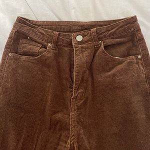 Brown Corduroy Flare Pants